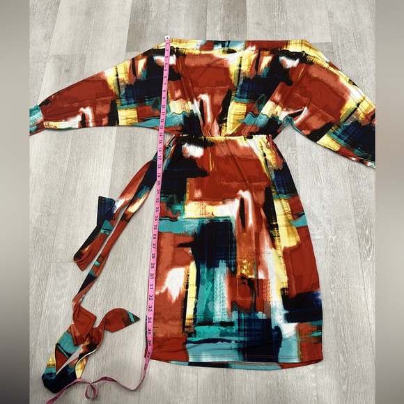 Votique Los Angeles Woman's Mini Dress Contemporary Print Size M - Picture 8 of 16